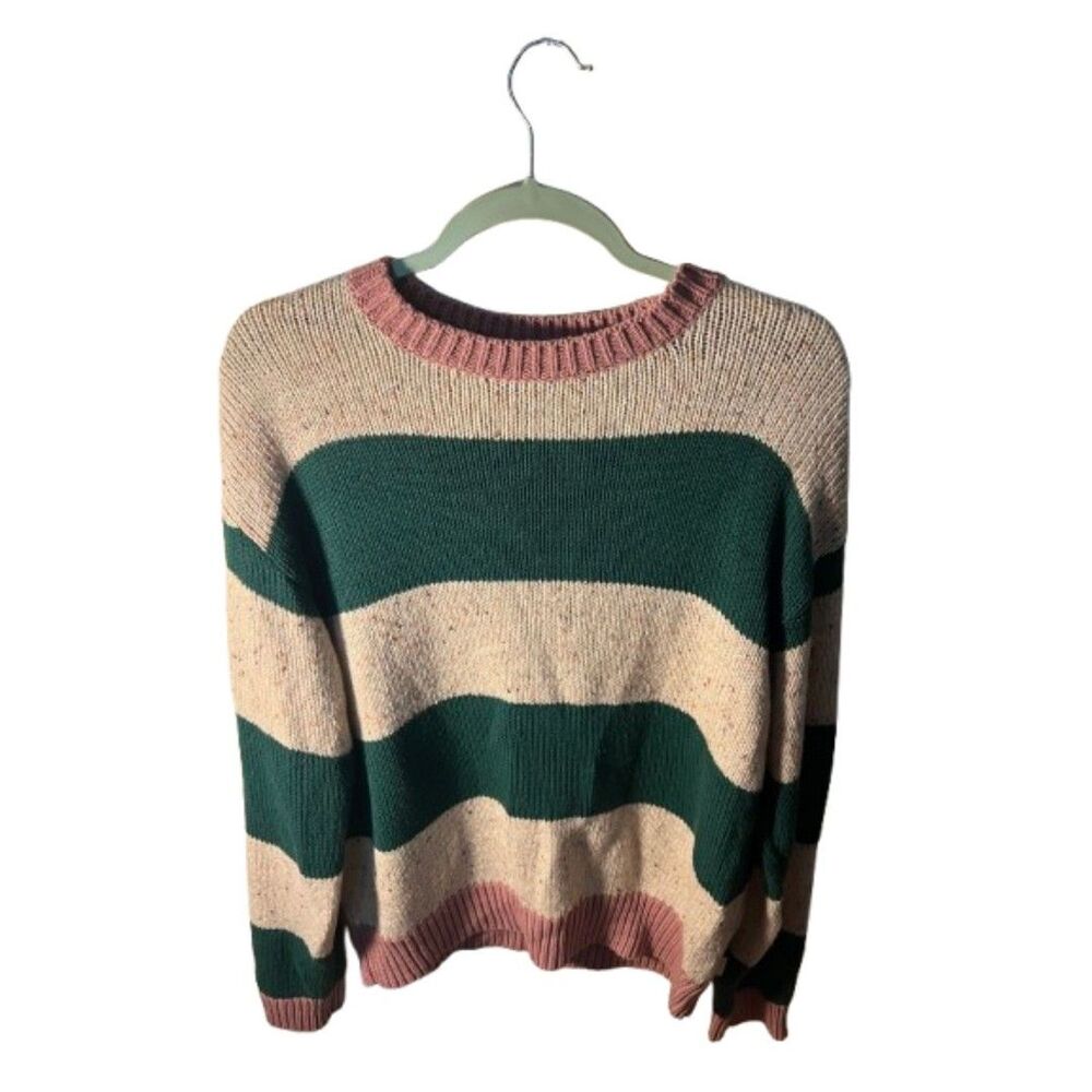 Urban Outfitters Colorblock Striped Crewneck Sweater